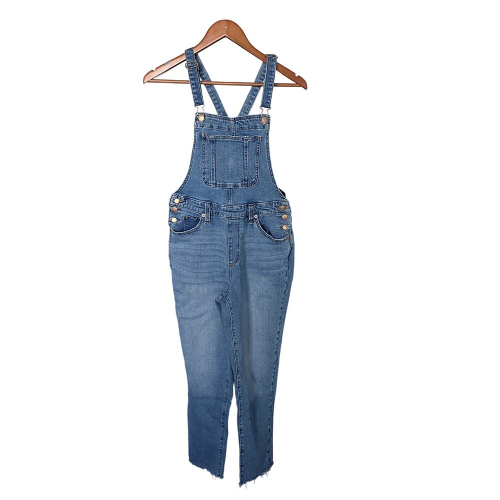 Universal Thread High-Rise Raw Hem Denim Overalls size 6